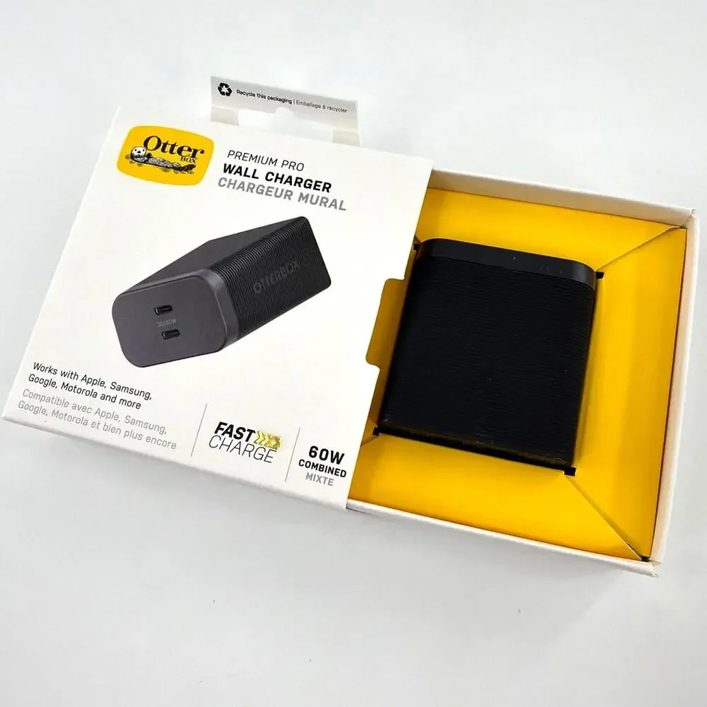 Otterbox Premium Pro Fast Charge USB C Wall Charger Black